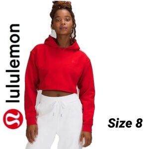 Lululemon Team Canada All Yours Cropped Hoodie Size 8